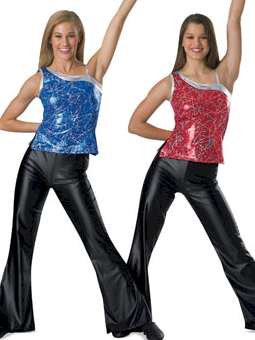 Silver Accented Metallic Top
