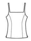 Princess Cami Top with Side Slits