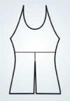 Halter Top w/ Slit Front