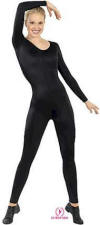 Long Sleeve Footless Microfiber Unitard - Unisex - Kids or Adult