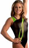 Asymmetrical Flame Tank Leotard