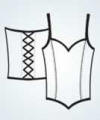 Lace Back Bustier