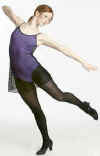 Big Hole Mesh A-Line Dress w/ Attached Cami Leotard