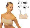 Pull on Bra with See-through Adjustable Straps