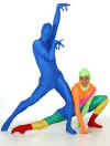Long Sleeve Hooded - Fingered - Footed Unitard