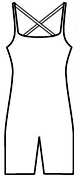Camisole Criss-Cross Back Biketard