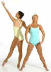 Crossed Double Strap Cami Leotard w/ Low Back