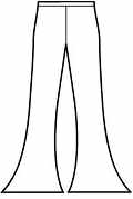 Hip Hugger Bell Bottom Pant