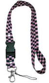 Checker Print Lanyard