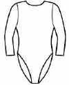 Long Sleeve Boat Neck Leotard