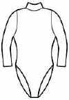 Long Sleeve Mock Neck Leotard