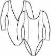 Long Sleeve Scoop Neck Princess Leotard