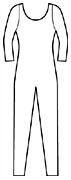 Long Sleeve Scoop Neck Unitard