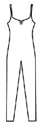 Pinch Front Camisole Unitard - Cotton Spandex