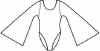 Scoop Neck Bell Sleeve Leotard
