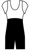 Short Sleeve 2-Tone Biketard