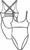 2-Tone Strappy Camisole Leotard