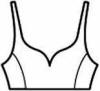 Sweetheart Bra Top  w/ Double Front Bra Lining