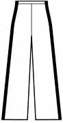 Wide Leg Jazz Pant w/ Stripe